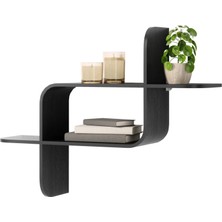 Umbra Montage Metal Duvar Rafı Tekli Siyah 62 cm