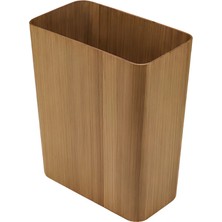 Vivarel Ahşap Dikdörtgen Banyo ve Çalışma Odası Çöp Kovası Ø25 x 30 cm