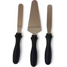 Renas Store 3b Trend 3'lü Eğik Ergonomik Kaymaz Saplı Spatula Seti