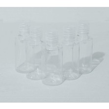 Renas Store 50 ml Dökme Kapaklı Boş Pet Şişe 5 Adet