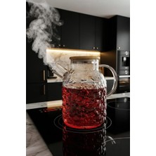 Renas Store Bambum Juliet - Bambu Kapaklı Cam Demlik 1800ML