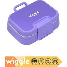 Renas Store Wiggle Bento 1030ML Lunchbox Tek Katlı 2 Bölmeli Paslanmaz Çelik Sefer Tası Yemek Kutusu