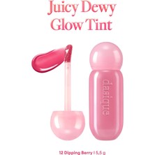 Renas Store Dasique Parlak Bitişli&hafif Renkli Nemlendirici Etkili Tint Juicy Dewy Glow Tint (12 Dipping Berry)