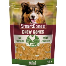 Renas Store Smartbones Chicken Mini Küçük Boy Tavuklu Kemik 18'li, 228 gr Köpek Ödülü
