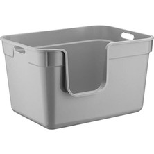 Renas Store Tanos Yarı Açık Kedi Tuvaleti 54X40X32 - Gri