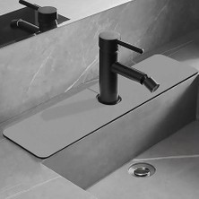 Renas Store Su Emici Lavabo Kenar Matı – Kaymaz Mutfak Tezgah Matı, Musluk Damlama Tutucu, Lavabo Sıçrama Koruyucu, Banyo ve Sünger Tutucu Mat, Su Geçirmez ve Dayanıklı Banyo Kaymaz Tezgah Mat