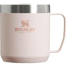 Renas Store Stanley Classic Legendary Camp Mug Paslanmaz Çelik Termos Bardak, 0.35 Litre, Pembe Kuvars (Rose Quartz)