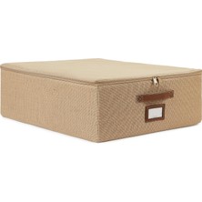 Renas Store Ocean Home Textile Orta Boy Jüt Destekli Kutu Hurç 45 x 55 x 18 cm