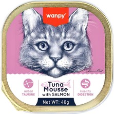 Renas Store Wanpy Ton Balıklı ve Somonlu Alutray Yaş Kedi Maması 40GR