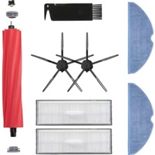Renas Store Robotyedek S7 S7 Maxv S7 Plus S7 Maxv Ultra Siyah Uyumlu Yedek Fırça Hepa Filtre Mop Seti-8 Parça