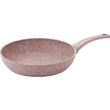 Renas Store Oms 22 cm Kahverengi Yapışmaz Granitec Kızartma Tavası - Türkiye'de Üretilmiştir