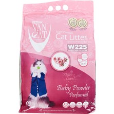 Renas Store Vancat® Bebek Pudrası Kokulu / Pembe Taneli Bentonite Kedi Kumu 10 kg
