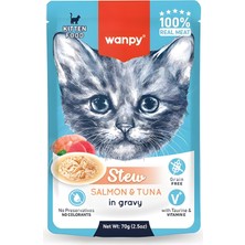 Renas Store Wanpy Pouch Somonlu ve Ton Balıklı Yaş Kedi Maması 70GR
