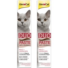 Renas Store Gimcat Duo Paste Anti Hairball Tavuklu Malt Kedi Macunu 50 gr x 2 Adet