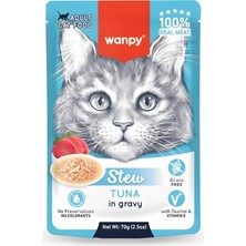 Renas Store Wanpy Pouch Ton Balıklı Yaş Kedi Maması 70GR x 10 Adet