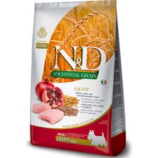SY N&d Düşük Tahıllı Mini Light Küçük Irk Tavuk Nar Köpek Maması 2,5 Kg