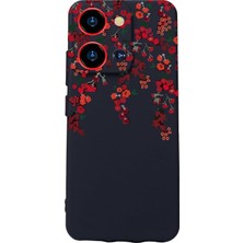 Renas Store S19 Max Pro S ile Uyumlu Kamera Korumalı Baskılı Silikon Kılıf, Siyah