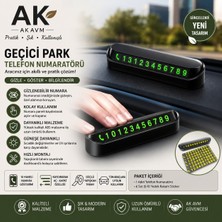 Ak Avm Araç Torpido Gizlenebilir Telefon Numaratörü Aç Kapa Otopark Iletişim Kartı