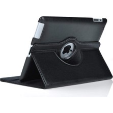 Renas Store Apple iPad Pro 10.5 ile Uyumlu Kılıf 360 Dönebilen Standlı Case A1701 A1709 A1852 Siyah