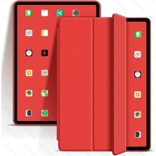 Renas Store Undeplus iPad Pro 11 1. Nesil ile Uyumlu Kılıf Arkası Silikon Smart Case A1980 A2013 A1934 A1979 Kırmızı