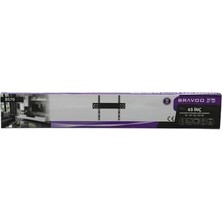 Renas Store LCD LED Sabit Tv Askı Aparatı, 32" - 65" Uyumlu, Siyah, 82X165 Cm, Vida Seti Dahil