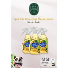 Renas Store Eyüp Sabri Tuncer Yeni Nesil Oda Spreyi 3 Adet Hawaii Ananas 500 ml ve Pamuk