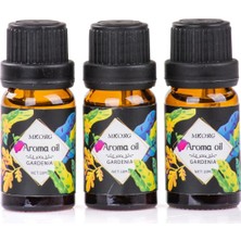 Renas Store Mukko Home 3’lü Esansiyel Uçucu Yağ 3X10ML Gardenia Kokulu Buhurdanlık Yağı Set, Difüzör, Banyo ve Oda Kokusu