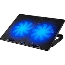 Renas Store Juo Windy LED Aydınlatmalı Notebook Soğutucu Siyah