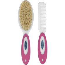 Renas Store Sevi Bebe Naturel Fırça Tarak Pembe
