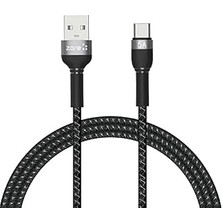 Renas Store Shira Serisi Type-C USB Kablo 1 Metre Siyah
