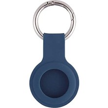 Renas Store Airtag ile Uyumlu Silikon Anahtarlık Kılıfı 01 Lacivert