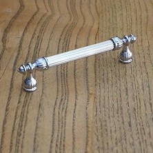 Renas Store 10 Adet Şah 96 mm Krom Renk Kulp Metal Mobilya Dolap Çekmece Kapak Mutfak Kulplar Kulbu Dolabı Kulpu