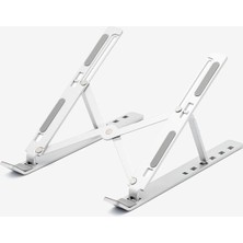 Renas Store Fiigo Laptop Standı Katlanabilir Çok Fonksiyonlu Metal Grey
