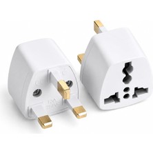 Renas Store Kyrotech Tip G, Ingiliz Adaptör Fişi, Hindistan, Ingiltere, Dubai, Hong Kong, Singapur, Kıbrıs Fişi, Hac, Umre Uyumlu, 2 ve 3 Uçlu Seyahat Fiş Çevirici Dönüştürücü Priz, Uluslararası Güç Adaptörü
