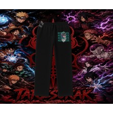 Tarzsokak Rock Lee Naruto Anime Karakter Unisex Baggy Eşofman Altı Beyaz