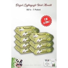 Renas Store 7 Al 6 Öde Sleepy Doğal Zeytinyağlı ve Pamuklu Islak Bebek Havlusu 90' Lı ve Rosıe