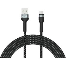 Renas Store Shira Serisi Micro USB Kablo 3 Metre Siyah