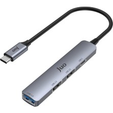 Renas Store Juo Type-C 4 Portlu USB 3.0 / USB 2.0 Çoklayıcı Dönüştürücü Hub