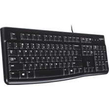Renas Store Logitech K120 USB Kablolu Klavye, Sayısal Tuş Takımına Sahip, Sıvı Dökülmelerine Dayanıklı, Türkçe Q Klavye, Siyah