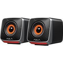 Renas Store Aula A200 Rgb Işıklı Masaüstü Gaming 3.5mm Jack Bilgisayar Pc Hoparlörü