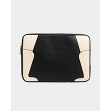 Renas Store 13-14 Inç Laptop Kılıfı, Siyah ve Bej, Su Dayanıklı, Ince ve Hafif Tasarım, 35 x 25 x 2.5 cm (Siyah-Bej)