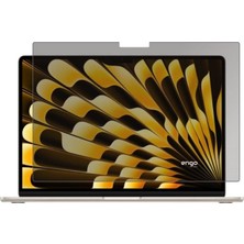Renas Store Engo Apple Macbook Air M2 15.3 Inç Ile Uyumlu Hayalet Ekran Koruyucu Notebook, Yandan Görünmeyen Anti-Spy Gizlilik (Privacy) Laptop Koruması, 9h Temperli Nano Kırılmaz Esnek Cam 14:9