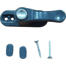 Renas Store Pvc Pencere Çocuk Emniyet Güvenlik Kilidi Düğmeli Metal Beyaz (5, Antrasit)