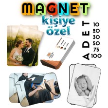 spldizayn Kişiye Özel Tek Görsel Resim Baskılı Magnet 10-20-30-50-75-100 Adet Seçenekli
