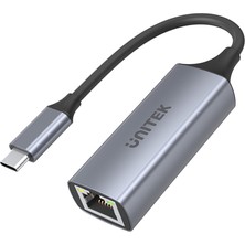 Renas Store Unitek Usb-C Gigabit Ethernet Adaptörü │ USB Tip C RJ45 Lan Ethernet 10/100/1000 Mbps Dönüştürücü│ USB 3.0 5 Gbps │ Alüminyum, Kablo 12 cm │ Neztweradapter Win, Mac, Linux│plug&play
