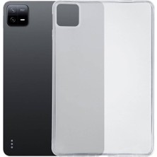 Renas Store Xiaomi Pad 6/6 Pro ile Uyumlu Kılıf Tablet Hibrit Silikon Case Kapak Renksiz