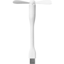 Renas Store ‎monte Lua S-Link, Beyaz Esnek USB Fan, Mini Vantilatör, Soğutucu, USB Girişli, Powerbank ile Çalışabilir, Taşınabilir