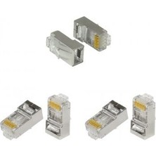 Renas Store Frisby FNW4522N RJ45 Ftp Cat6 Konnektor Metal 100'LÜ Paket