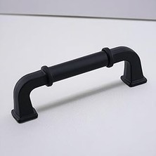 Renas Store Alfa Metal Siyah Kulp 96 mm 9.6 cm Mobilya Çekmece Kulplar Mutfak Dolabı Dolap Kapak Kulp Kulb Kulpu
