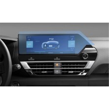 Renas Store Engo Citroen E-C4 x 10 Inç ile Uyumlu Multimedya Ekran Koruyucu Şeffaf 2024